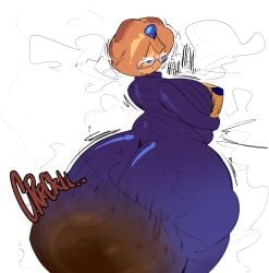 ass blueberry_pie_cookie bubble_ass bubble_butt butt comic cookie_run cookie_run_kingdom scat soiling soiling_clothing tagme tagme_(artist) unknown_artist