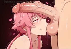 1boy 1girl ai_generated bangs blush completely_nude erection fellatio gasai_yuno heart heart-shaped_pupils hetero long_hair mirai_nikki nude oral penis pink_eyes pink_hair saliva sidelocks solo_focus symbol-shaped_pupils testicles uncensored veins veiny_penis vortalis
