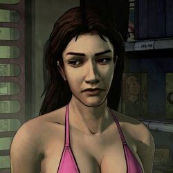 1girl 1girls ai_assisted brown_hair edit edited edited_art female female_focus female_only girl girl_only lilly_caul only_girl sling_swimsuit slingshot_bikini slingshot_swimsuit solo solo_female solo_focus solo_woman telltale telltale_games the_walking_dead the_walking_dead_(series) the_walking_dead_(telltale) the_walking_dead_game white-skin white-skinned_female woman woman_only woman_solo