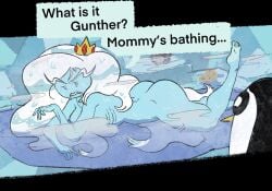 adventure_time big_ass big_breasts ice_queen_(adventure_time) naked tagme text