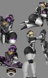 1boy 1girls 1girls1boy big_ass blushing femboy grey_background hat hueleo8 male/female murder_drones n_(murder_drones) purple_eyes purple_hair robots size_difference straight tongue_out uzi_(murder_drones) uzi_doorman yellow_eyes