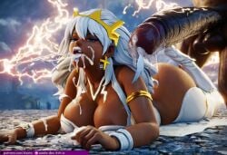1boy 1girls absurdly_large_cock ai_generated armpit_crease armpit_fetish armpit_hair armpits ass azataai big_ass big_breasts big_thighs blue_eyes cheating cheating_female dark-skinned_female dark-skinned_male dark_skin grin grinning_at_viewer high_heel_boots huge_breasts large_breasts long_hair looking_at_viewer lying lying_on_stomach marvel marvel_comics marvel_tokon:_fighting_souls netorare ntr ororo_munroe paizuri penis_between_breasts pov smiling smiling_at_viewer spread_legs storm_(x-men) thick_ass thick_thighs topless white_hair white_nail_polish x-men