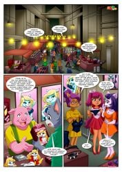 animaniacs anthro bbmbbf breasts comic female fur34 furry male minerva_mink nipples palcomix warner_brothers