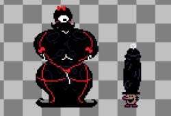 1boy 1boy1girl 1female 1girl 1girls 1male 1monster 2monsters absurdly_large_cock alternate_version_available anthro areolae ass big_ass big_breasts big_butt big_penis big_thighs bigger_female black_body black_hair blush breasts completely_nude completely_nude_female curvy cyclops dark-skinned_female dark_body dark_hair dark_nipples dark_penis dark_skin deltarune digital_media_(artwork) dildo duo edit edited hyper hyper_ass hyper_breasts hyper_butt hyper_dildo hyper_genitalia hyper_penis inminent_sex lingerie llama_maniac male male/female mammal mole monster monster_girl naked naked_female nipples no_bra no_sex npc nude nude_female oil oiled oiled_ass oiled_body oiled_breasts oiled_skin oiled_up oily oily_body oily_skin one_eye penis pitch-black_skin pixel_(artwork) pixel_art pixelated precum precum_bubble precum_drip pussy red_lingerie red_ribbon ribbon ribbon_bondage ribbons shambling_mass small_but_hung smaller_male sprite sprite_art sprite_edit tentacle thick_thighs undertale undertale_(series)