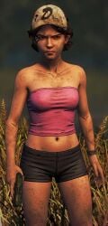 1girl 1girls ai_assisted black_shorts clementine_(the_walking_dead) dark-skinned_female female female_focus female_only girl_only mod screen_capture screencap screenshot screenshot_edit shorts strapless strapless_bra strapless_dress strapless_top teen teenage_female teenage_girl teenager telltale telltale_games the_walking_dead the_walking_dead_(series) the_walking_dead_(telltale) the_walking_dead_game topwear