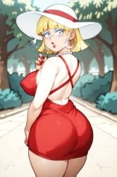 ai_generated alternate_costume alternate_rita red_dress rita_loud