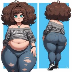 1boy ahoge ai_generated anthony_hiramatsu ass ass_focus balls_bulge belly belly_overhang big_ass big_butt brown_hair bulge bulge_through_clothing chubby chubby_femboy chubby_male clydemystik3 crop_top crop_top_sweater curly_hair fat_ass femboy feminine_male grabbing_ass hand_on_ass huge_ass huge_butt jeans looking_at_viewer male male_focus male_only necklace off_shoulder off_shoulder_sweater original_character otoko_no_ko painted_nails penis_bulge poofy_hair ripped_clothing ripped_pants self_grope shoes short shortstack shortstack_femboy smile sneakers socks solo solo_focus solo_male striped_socks sweater thick_ass thick_thighs thighs tight_clothing tight_jeans tight_pants turquoise_eyes yodayo