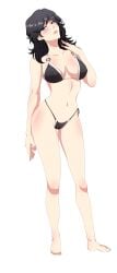 axia_grimlock axia_the_grim_reaper barefoot bikini cameltoe navel nipples_visible_through_bikini swimsuit tummy zuttecita