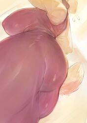 1girls 3gs anthro ass_focus big_ass big_breasts dat_ass toriel undertale