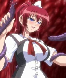 inyouchuu inyouchuu_shoku long_hair red_hair shiratori_mikoto tentacle