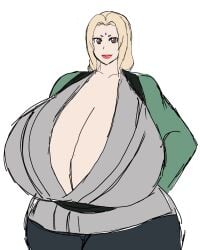 1female 1girls big_breasts breasts female female_only mature mature_body mature_figure mature_woman milf momiji_(artist) naruto naruto_(series) solo solo_female tagme tsunade twitter_link