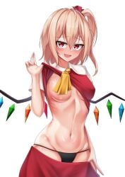 bb61 flandre_scarlet medium_breasts panties shirt_lift tagme touhou