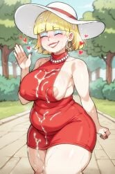 ai_generated alternate_costume alternate_rita red_dress rita_loud