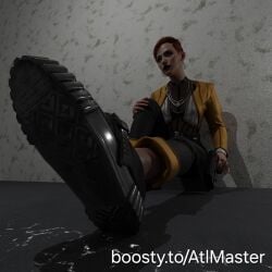 3d atlmaster aurore_cassel cyberpunk_2077 gun pistol sitting solo