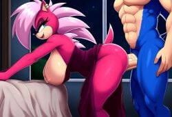 ai_generated ass blue_body breasts incest incest_(lore) magenta_fur male/female pink_hair sex sonia_the_hedgehog sonic_(series) sonic_the_hedgehog sonic_the_hedgehog_(series) sonic_underground sonic_x_sonia straight veiny_penis