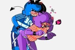 anal anal_sex blue_hair gay gay_anal gay_sex non-human penetration purple_hair tagme toony