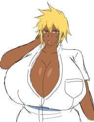 1female 1girls big_breasts bleach breasts female female_only momiji_(artist) solo solo_female tagme tia_harribel twitter_link