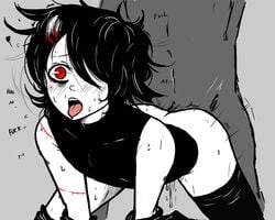 anal anal_penetration anal_sex androgynous ass gay juuzou_suzuya open_mouth tokyo_ghoul