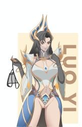 clothing female genitals looking_at_viewer luo_yi_(mobile_legends) mlbb mobile_legends mobile_legends:_bang_bang panties pussy seductive tagme