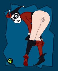 1girls ass batman:_the_animated_series batman_(series) dc_comics dcau female female_only harley_quinn harley_quinn_(classic) pussy rear_view reaver solo the_new_batman_adventures undressing