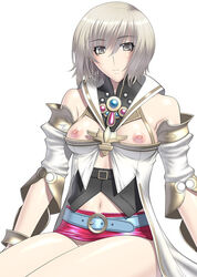 ashelia_b'nargin_dalmasca belt breasts female female_only final_fantasy final_fantasy_xii human kansuke midriff nipples solo