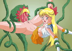 artist_request bishoujo_senshi_sailor_moon bow clothing medium_breasts minako_aino plant sailor_venus skirt tagme tentacle uncensored