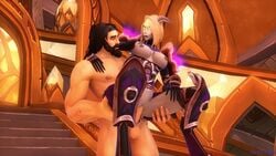 1boy 1girls 2019 3d 60fps animated armor balls big_penis black_hair bob_cut boots bouncing_breasts breasts clothed clothed_female clothed_sex draenei eye_contact from_behind_position hi_res hip_grab horns human human_penetrating interspecies leg_grab light-skinned_male lightforged_draenei loop medium_breasts nipples no_sound nude nude_male penis penis_grab pussy runiclodges sitting sitting_on_penis smooth_animation spread_legs tail tailjob vaginal_penetration video white_hair world_of_warcraft