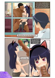 2boys big_penis cat_ears cheating comic cuckold dark-skinned_male dark_skin english_text fellatio female gokou_ruri interracial kissing kousaka_kyousuke male my_little_sister_can't_be_this_cute oral_sex ore_no_imouto_ga_konna_ni_kawaii_wake_ga_nai otakusexart page_2 pov saliva text uzonegro