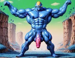 1boy abs ai_generated alien armpits balls bara big_balls big_muscles big_pecs big_penis blue_body booster_rex burter daddy dilf dragon_ball dragon_ball_z erect_nipples erection flexing gay huge_balls huge_cock huge_muscles huge_nipples huge_pecs humanoid male male_only muscular muscular_humanoid muscular_male navel nipples nude pecs penis solo