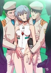 alternate_version_available blue_hair clothing edit edited female fingering imminent_sex male neon_genesis_evangelion nude plugsuit pussy pussy_grab red_eyes rei_ayanami short_hair tekuho