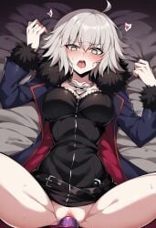 ai_generated jeanne_alter jeanne_d'arc_(fate) missionary_position strap-on yuri