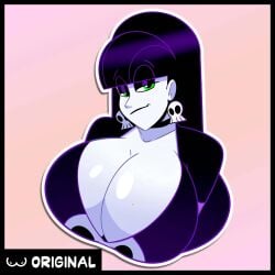 breasts busty goth sexy_goth sticker thick