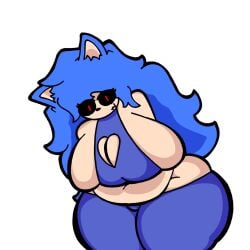 big_ass big_belly big_breasts black_eyes chubby chubby_female fnf fnf_mods friday_night_funkin friday_night_funkin_mod hedgehog hedgehog_ears hedgehog_girl hedgehog_humanoid huge_ass huge_belly huge_breasts humanization humanized looking_at_viewer plumkinplumchime pointy_nose sonia.sex sonic.exe sonic.exe_(character) sonic_the_hedgehog