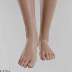 completely_nude completely_nude_female feet feet_focus female female_only foot_fetish fortnite hush_(fortnite) kitway nude nude_female oil oiled oiled_skin solo solo_female