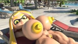 1girls 3d azul_uwu beach big_breasts blender_(software) breasts_bigger_than_head female female_focus fuckgirl hi_res huge_breasts huge_nipples inkling_girl looking_at_viewer nintendo nipples nude nude_female puffy_nipples pussy splatoon splatoon_(series) yellow yellow_areola yellow_eyes yellow_pussy