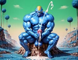 1boy abs ai_generated alien balls bara big_ass big_balls big_muscles big_pecs big_penis blue_body booster_rex burter cum cum_drip cum_on_balls cum_on_body cum_on_penis cumshot daddy dilf dragon_ball dragon_ball_z ejaculation erect_nipples erection gay huge_balls huge_cock huge_muscles huge_nipples huge_pecs humanoid male male_only masturbation muscular muscular_humanoid muscular_male navel nipples nude orgasm pecs penis solo