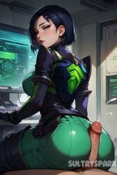 1boy 1boy1girl 1female 1females 1girl1boy 1girls 1woman ai_generated artist_name ass ass_focus ass_job assjob black_hair breasts butt_focus butt_job buttjob character female futarush green_eyes looking_at_viewer looking_back looking_back_at_viewer patreon patreon_username pov riot_games sex short_hair short_hair_female sultryspark tease teasing teasing_penis teasing_viewer valorant video_game video_games viper_(valorant)