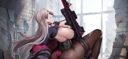 aeons_echo big_ass big_breasts gun tagme uruanna_(aeons_echo) video