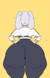 1girls ass_focus cameltoe frieren huge_ass penpen_(artist) pointy_ears sketch sousou_no_frieren twintails