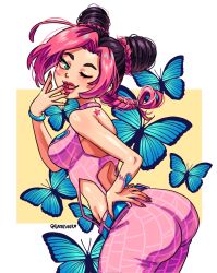 gamusaur horny_female jojo's_bizarre_adventure jolyne_kujo presenting_ass stone_ocean