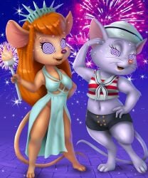 14-bis 2girls 4th_of_july brainwash chip_'n_dale_rescue_rangers crossover daveyboysmith disney female gadget_hackwrench holidays hypnosis mind_control miss_bianca the_rescuers