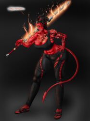 karlach from baldur's gate by noirsun00