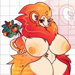 anthro ass big_breasts big_butt breasts digital_media_(artwork) fakemon fan_character female fur fusion generation_4_pokemon genitals hair hi_res huge_breasts huge_butt huge_hips huge_thighs hybrid hyper hyper_breasts looking_at_viewer luxray mammal nintendo nipples nude penis pokémon_(species) pokemon pokemon_(species) pokemon_fusion pussy solo sparky_sparks tail thick_thighs vore wide_hips