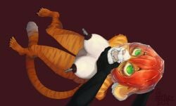 anthro asphyxiation bag bondage bondage bound breasts choking collar duo felid feline felis female hanged hi_res lil_beetle male male/female mammal nipples nude open_mouth pantherine plastic plastic_bag snuff struggling tiger