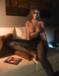 blonde_hair boobs feet feet_focus feet_up grace_ashcroft resident_evil resident_evil_9:_requiem sumwut3d