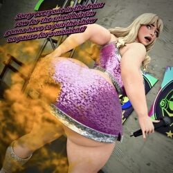 1girl 1girls 1woman 1women about_to_shit ass_crack ass_crack_outline ass_peek asscrack big_ass big_butt blonde_female concert desperate desperation fart fortnite fortnite:_battle_royale hand_on_ass hand_on_butt massive_ass massive_butt microphone performance performing public public_indecency sabrina_carpenter sabrina_carpenter_(fortnite) scat scat_desperation shart sharted sharting skirt thick thick_ass thick_butt