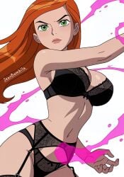 1girls ai_generated ben_10 ben_10_alien_force ben_10_omniverse ben_10_ultimate_alien big_breasts bored_expression bra breasts cartoon_network feet female gwen_tennyson gwen_tennyson_(alien_force) gwen_tennyson_(omniverse) gwen_tennyson_(ultimate_alien) jeanbombila666 lingerie lingerie_bra lingerie_panties long_hair male nipples peace_sign sexy_pose stockings