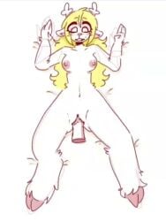 <1_second_video 1girls 1other animated antlers big_breasts blonde_female blonde_hair blush breasts deer deer_ears deer_girl deltarune fur heart hooves kris_(deltarune) loop looping_animation luci_star nipples no_sound noelle_holiday nude nude_female penis penis_in_pussy pleasure_face pussy sex sketch tagme video