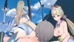 1boy2girls 2girls 3d alice_thymefield alice_thymefield_(sea_of_thyme) animal_ears animated big_ass big_breasts blender bunny_ears facelesstrigger heart-shaped_pupils heterochromia light-skinned_female misuzugon sex sigrid_(zenless_zone_zero) sigrid_de_l'azur sound tagme vaginal_penetration video wise_(zenless_zone_zero) zenless_zone_zero