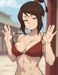 1girls ai_generated avatar_legends avatar_the_last_airbender brown_hair female female_only solo solo_female tagme ty_lee